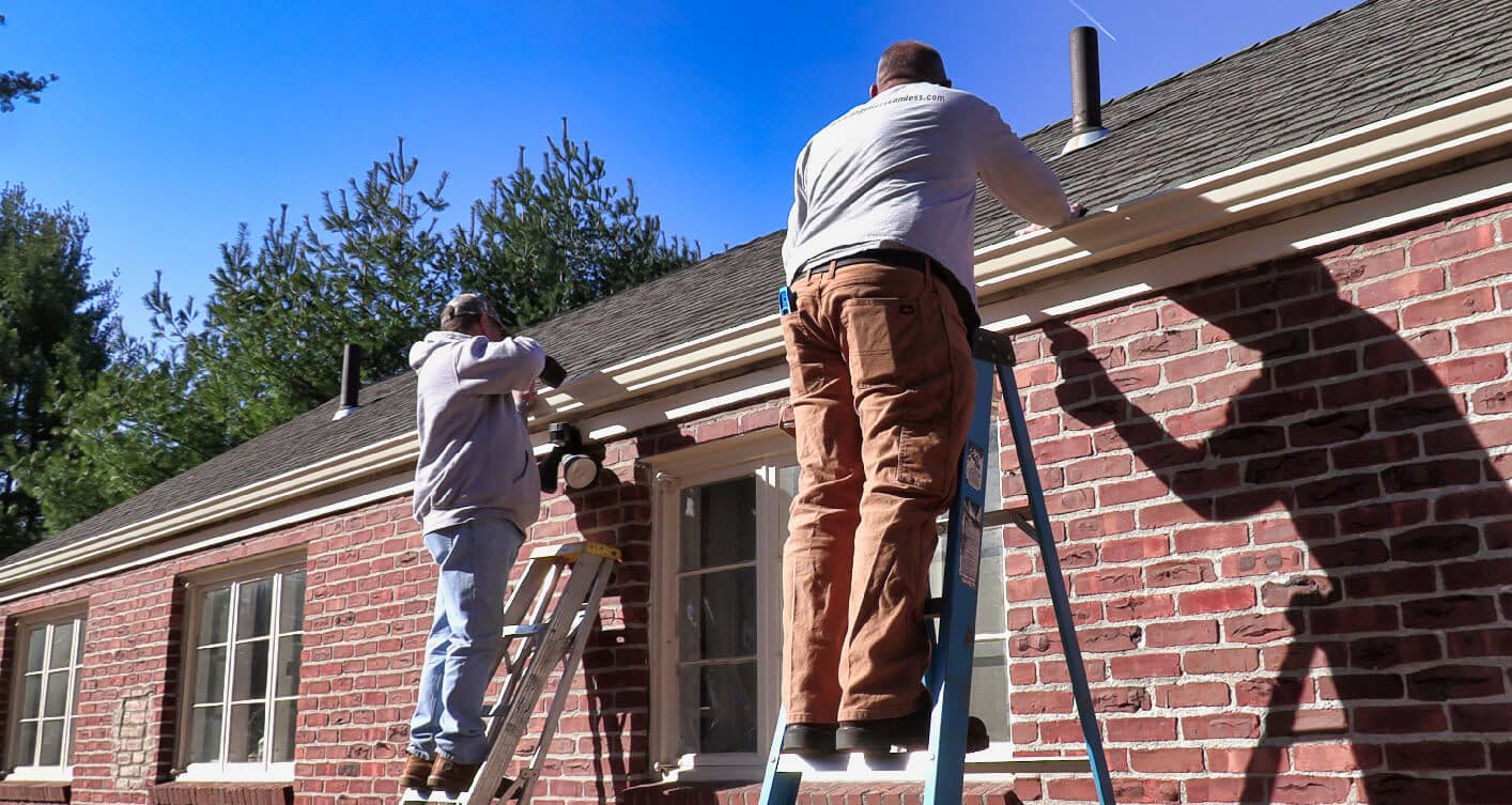 Seamless gutter installation in Goshen, CT